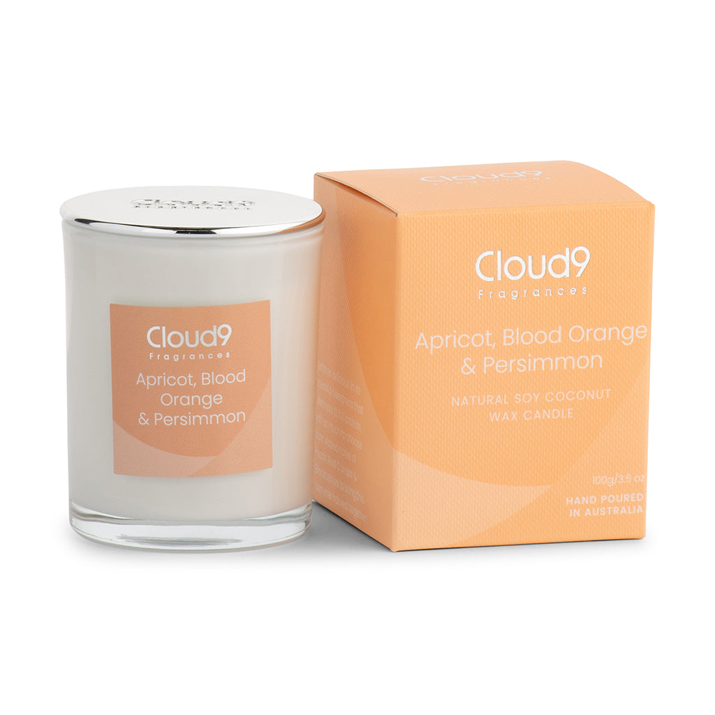 Apricot, Blood Orange & Persimmon Scented Candle Small