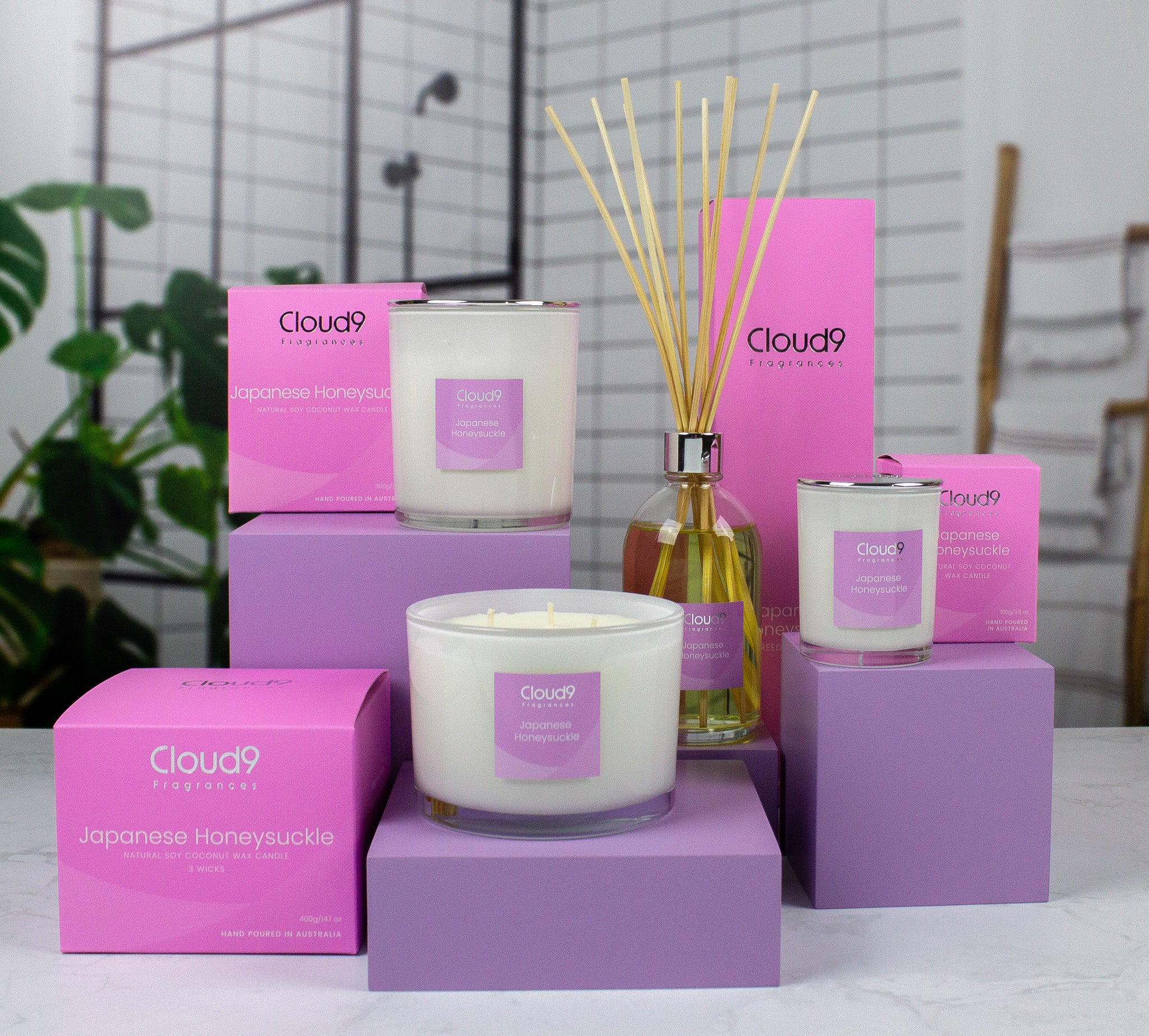 Japanese Honeysuckle Scented Candle 3 Wick