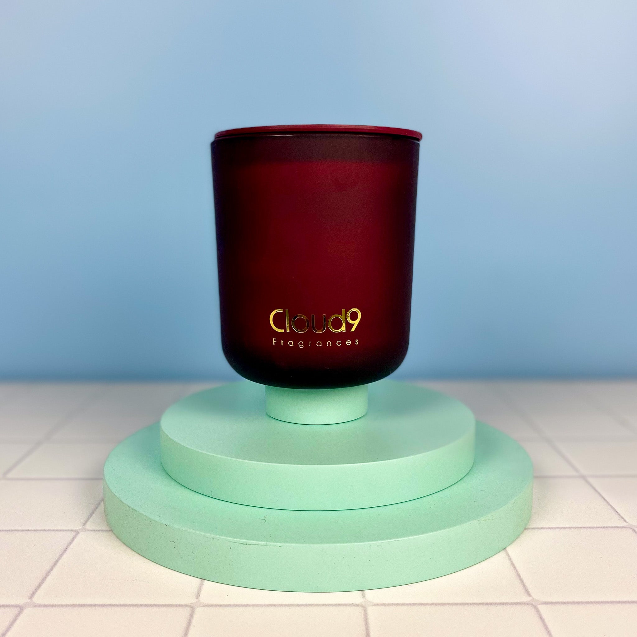Coconut Lime Cocktail Scented Candle-Red