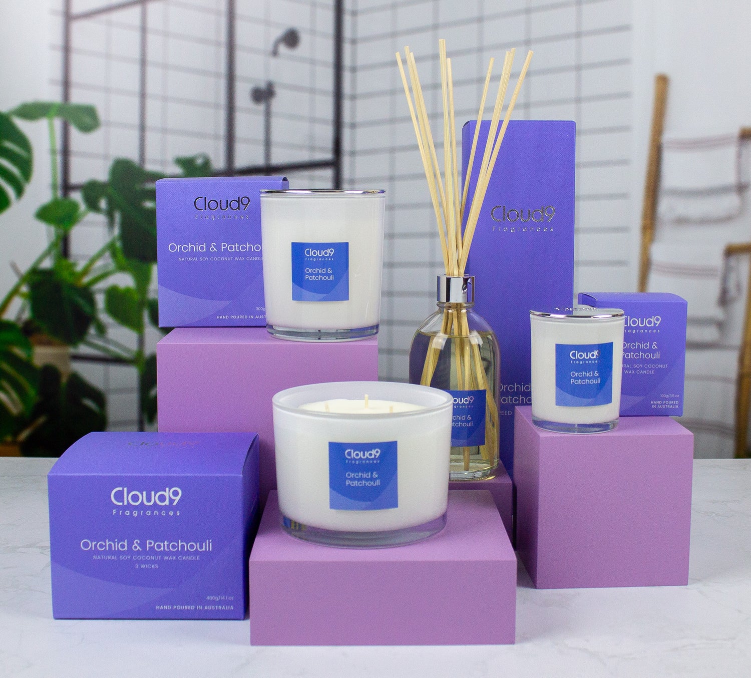 Orchid & Patchouli Scented Candle