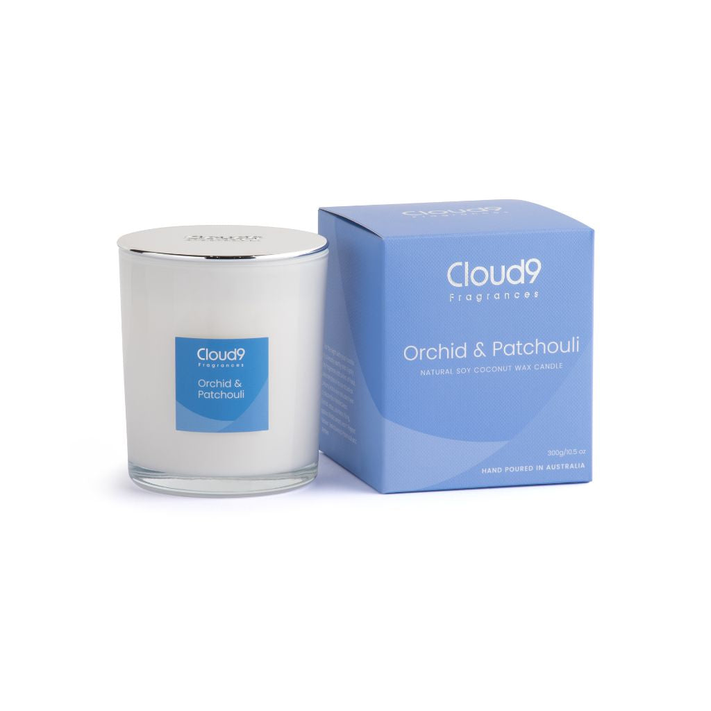 Orchid & Patchouli Scented Candle