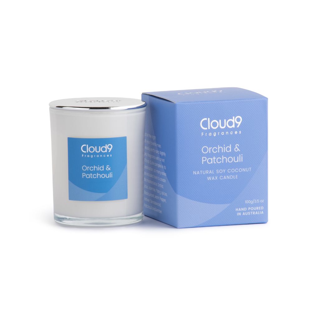 Orchid & Patchouli Scented Candle Small