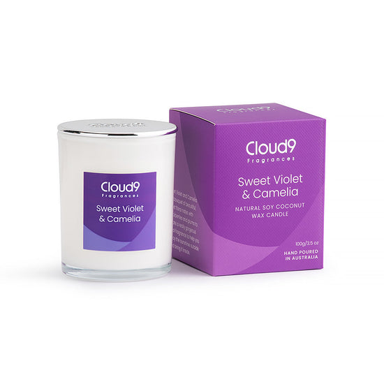 Sweet Violet & Camelia Scented Candle Small GWP