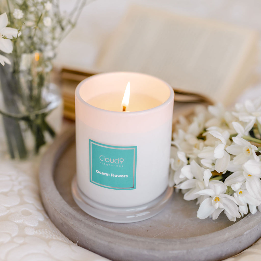 Ocean Flowers Scented Candle 3 Wick