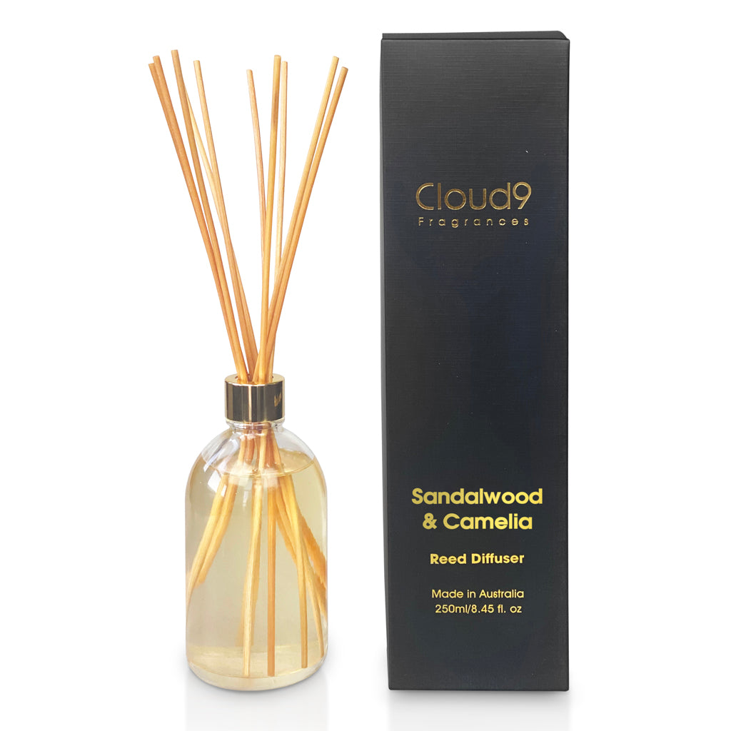 Sandalwood & Camelia Reed Diffuser - Black Box