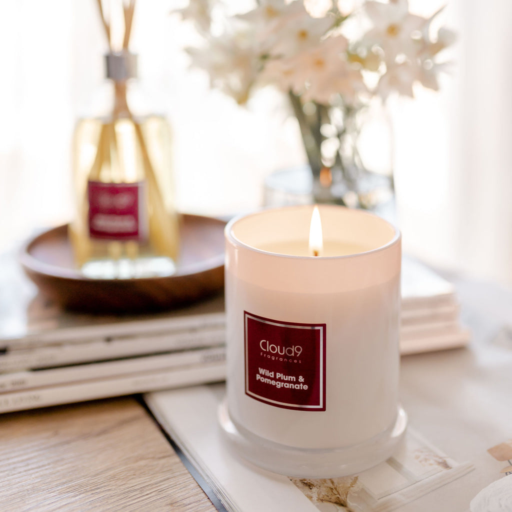 Sweet Pea & Raspberry Scented Candle 3 Wick