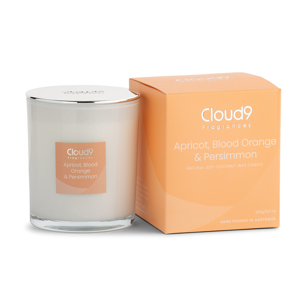 Apricot, Blood Orange &amp; Persimmon Scented Candle