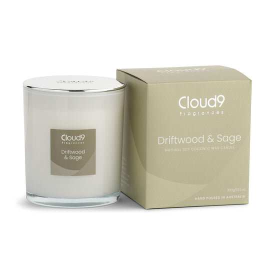 Driftwood & Sage Scented Candle