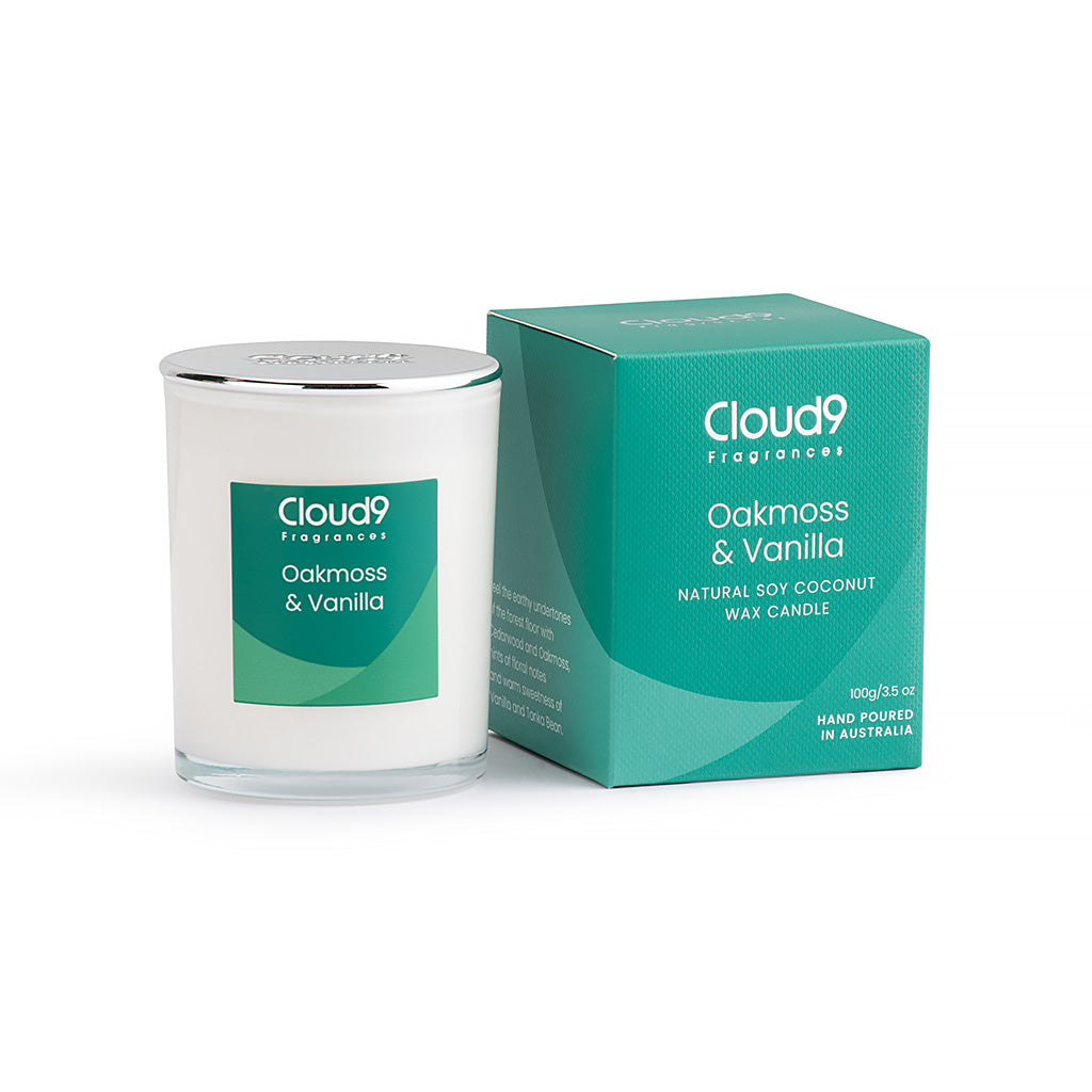Oakmoss &amp; Vanilla Scented Candle Small