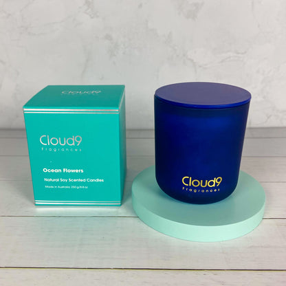Ocean Flowers Scented Candle Large