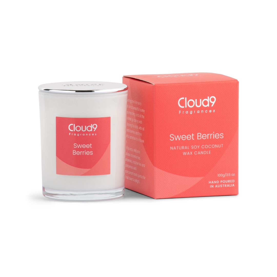 Sweet Berries Scented Candle Small