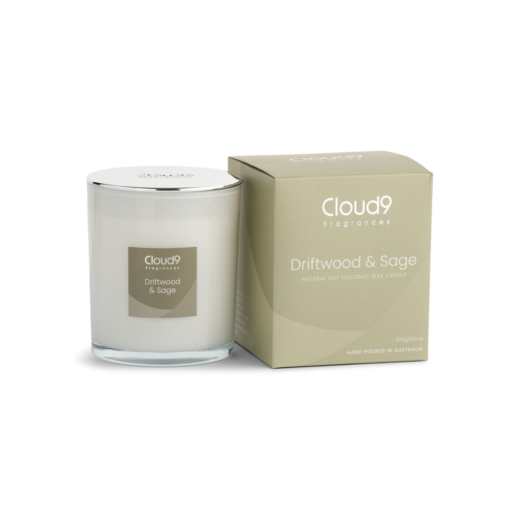 Driftwood &amp; Sage Scented Candle