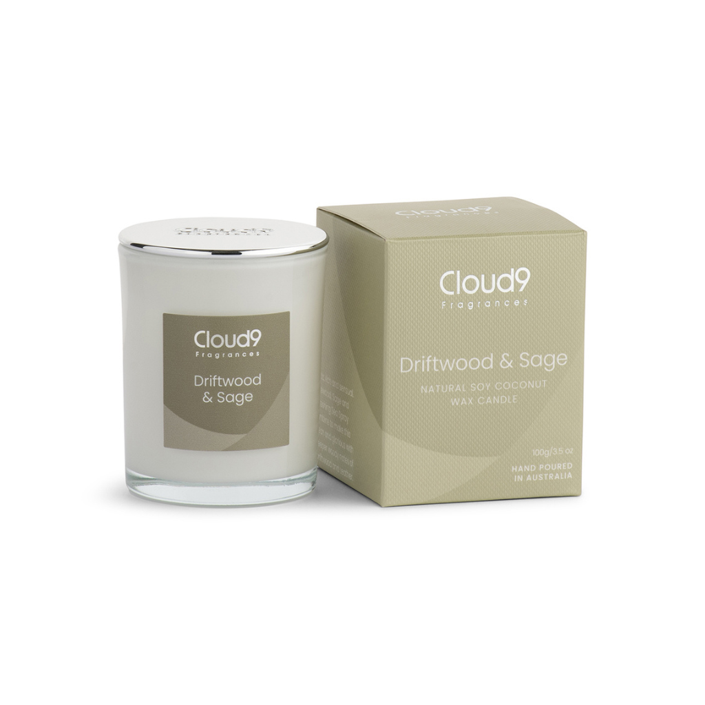 Driftwood &amp; Sage Scented Candle Small