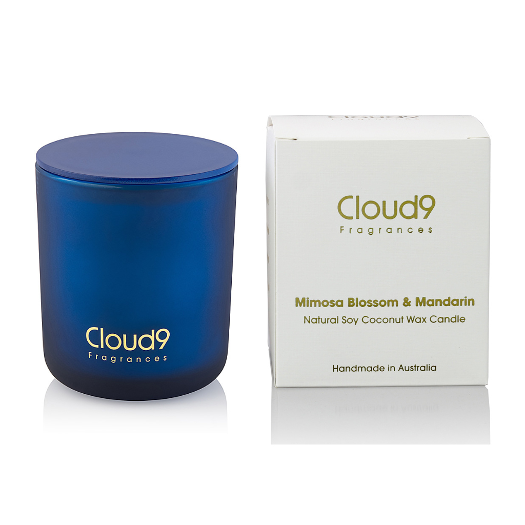 Mimosa Blossom &amp; Mandarin Scented Candle