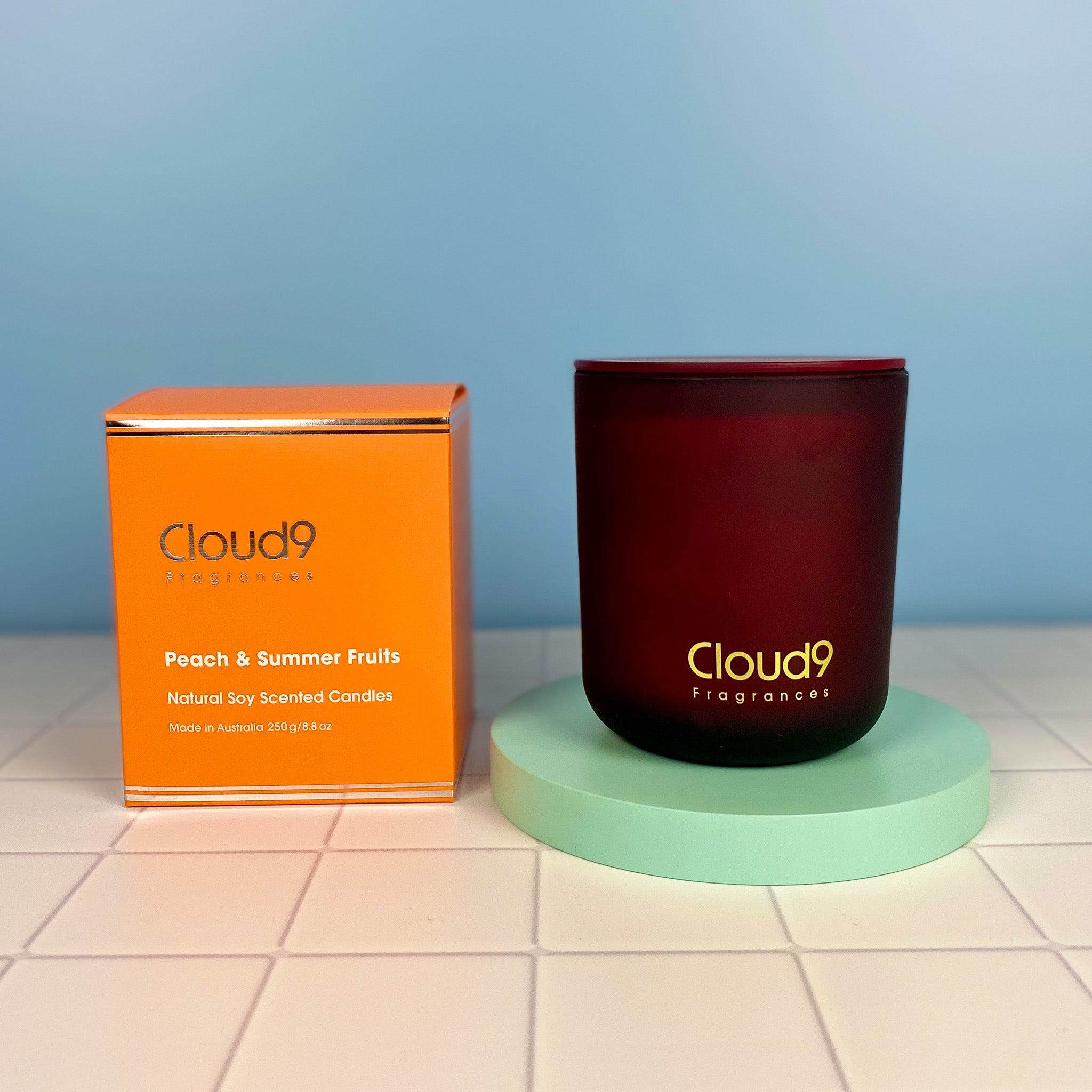 Peach &amp; Summer Fruits Scented Candle