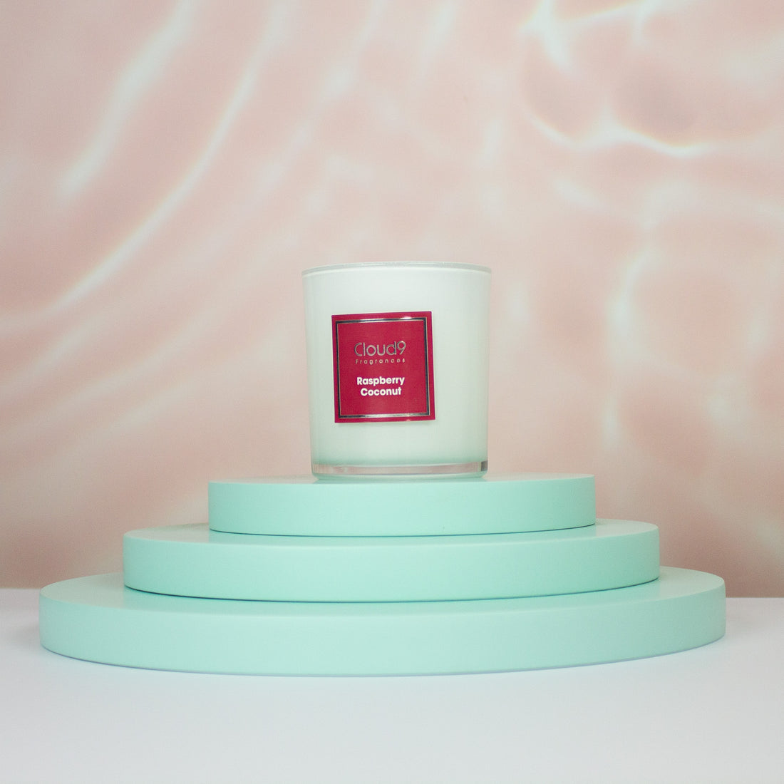 Red Raspberries Scented Candle Glass