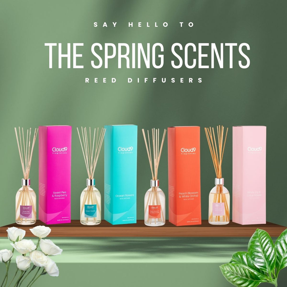 Spring Scents Bundle Set Reed Diffusers