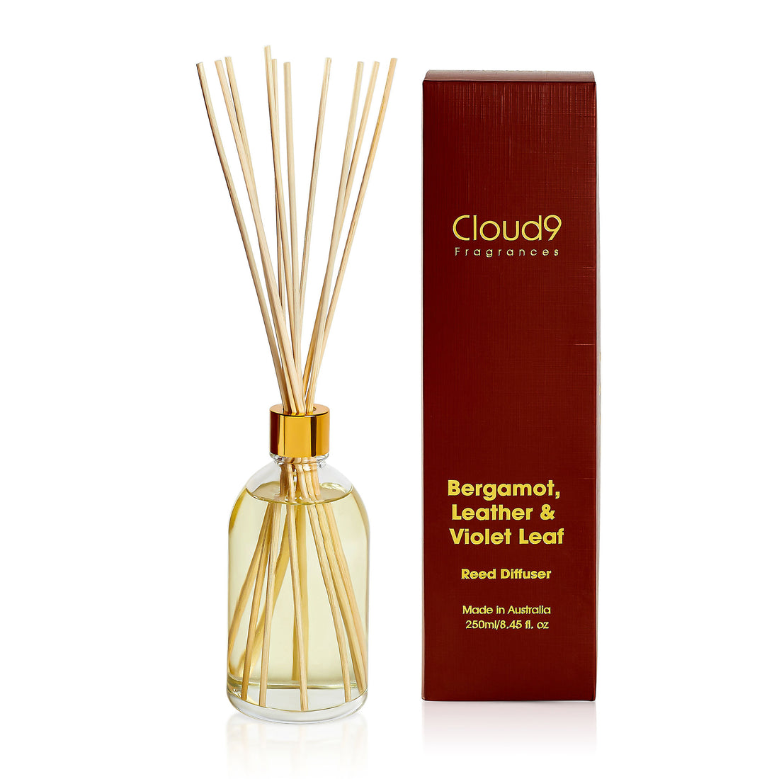 Bergamot, Leather &amp; Violet Leaf Reed Diffuser