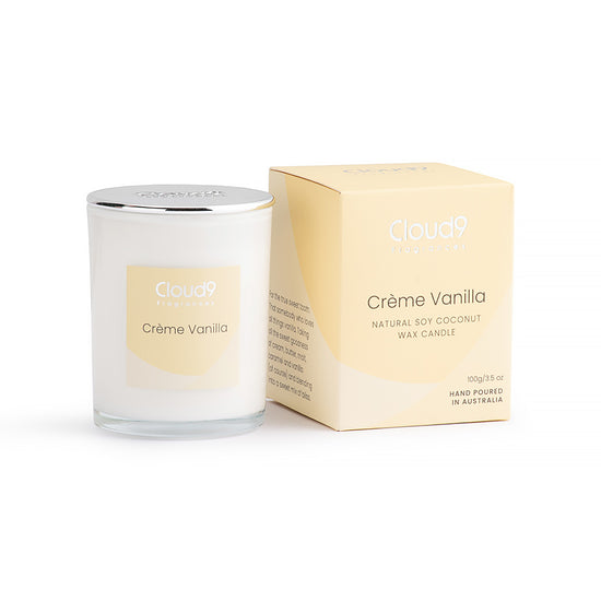 Creme Vanilla Scented Candle Small