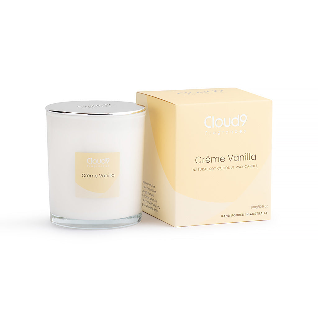 Creme Vanilla Scented Candle