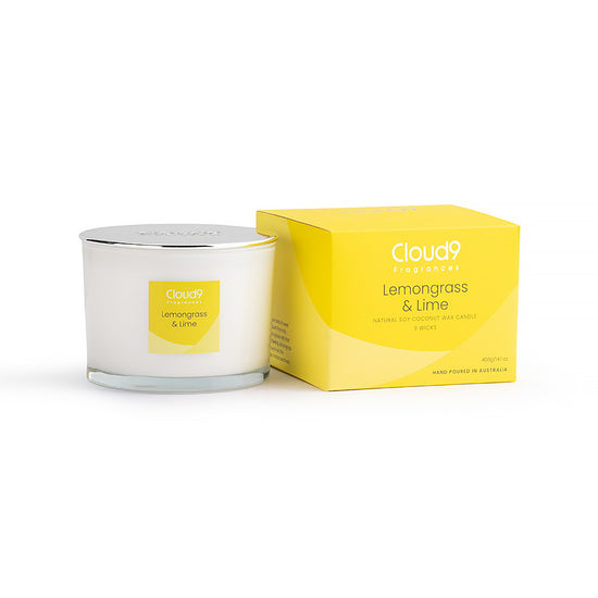 Lemongrass & Lime Scented Candle 3 Wick