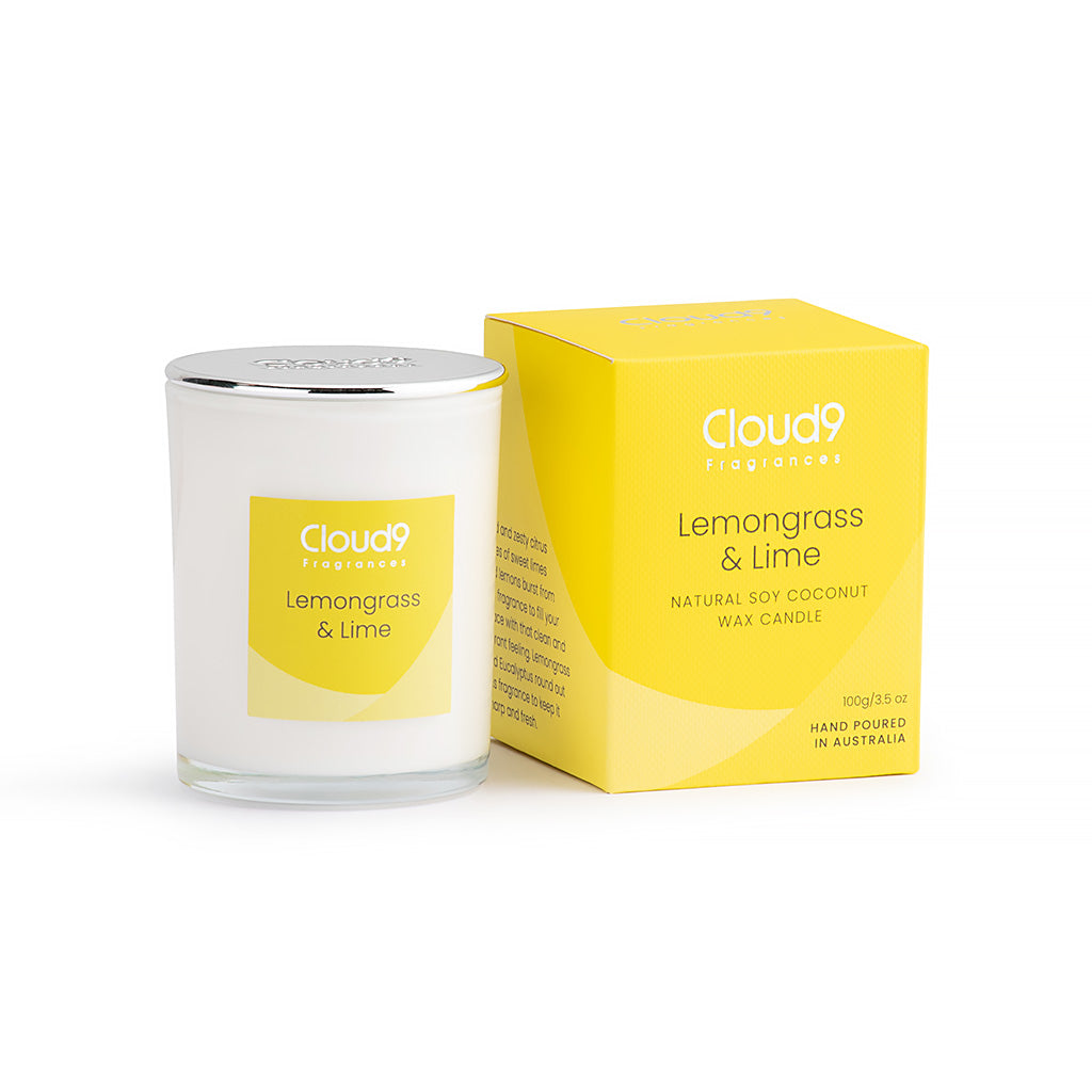 Lemongrass &amp; Lime Scented Candle Small