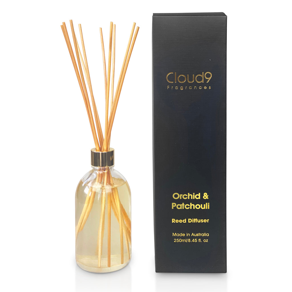 Orchid &amp; Patchouli Reed Diffuser Black Box