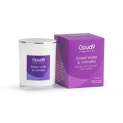 Sweet Violet &amp; Camelia Scented Candle Small