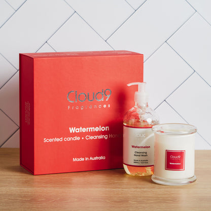 Watermelon Candle &amp; Hand Wash Gift Set